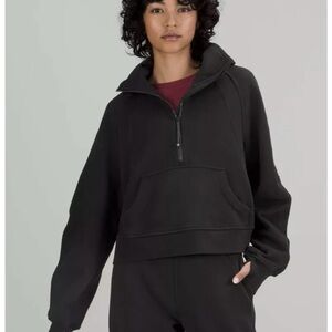 Lululemon Scuba Funnel Neck Black Half-Zip Sweatshirt NWT!!